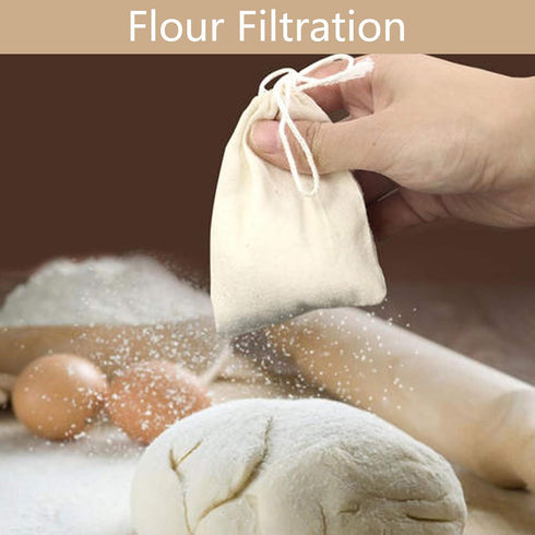 4 Pack (4INX6IN) Nut Milk Bag - Reusable Cheese Cloths for Straining, Cold Brew Coffee & Bone Broth Bags
