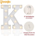 Pooqla LED Marquee Letter Lights Sign, Light Up Alphabet Letter K for Home Party Wedding Decoration