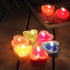 Heart-Shaped Tealight Candles,12PCS Multicolor Love Romantic Unscented Candle with 100PCS Silk Rose Petals,Mini Candle Discs for Weddings,Anniversaries, Birthdays,Home Decoration,Spa,Relaxation by T-shin