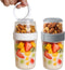 Vesalen Reusable Parfait Cups with Lids & Spoon 2-Layer Leakproof Overnight Oats Containers,