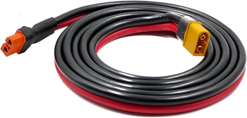 XT60i to XT60 Male Cable 10AWG Solar Charging Cable XT60i-F Extension Cable Solar Cable Compatible for Ecoflow Portable Power Station Solar Generator (5FT