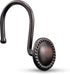 CHICTIE Bronze Shower Curtain Hooks, Oil Rubbed Decorative Shower Rings, Set of 12 Rust Resistant Hangers for Bathroom