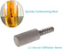 YOUHO 2PCS 0.5 Micron Diffusion Stone, Stainless Steel Aeration Stone with 1/4" Barb for Homebrew Wine Beer Soda