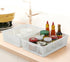 Plastic Storage Trays Baskets, Set of 6 Organizing Baskets, 13.2 x 9.6 x 3.6 Inches (White)