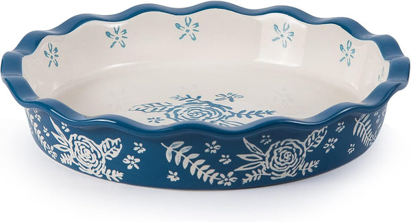 Wisenvoy Pie Pan, Ceramic Deep Dish Non-Stick Pie Dish for Baking, Pie Plate