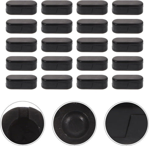 EXCEART 25pcs Black Plastic Beaded Chain Connector Replacement for Roller Roman Vertical Blinds