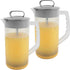 Hlimior 2 Pack Mixing Pitcher for Drinks 2 Quart/ 64oz Plastic Water Pitcher
