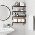 Set 4, 16.5 Inch) Fixwal Floating Shelves for Wall, Wood Wall Mounted Shelves for Bedroom, Bathroom, Living Room