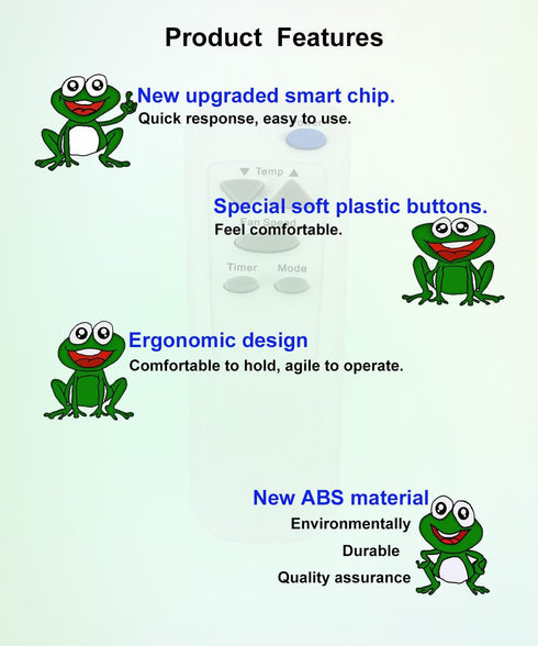 AC Remote Control for LG Air Conditioner Models LT1034HNR, LW1224RSMX, LW1214ER, and more