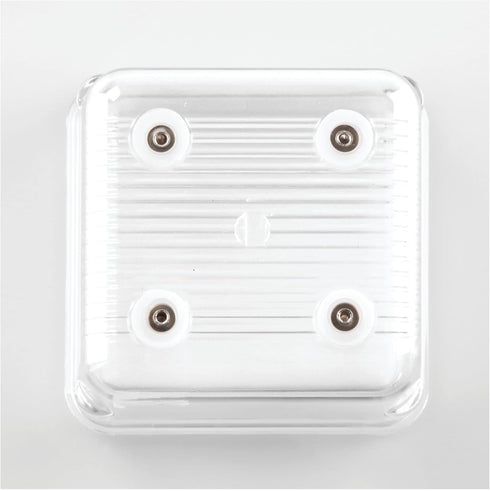 iDesign Linus Plastic Drawer Organizer - Set of 2, 3" x 3" x 2", Clear Storage Container for Vanity & Kitchen