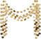 6 Pcs Glitter Champagne Gold Paper Circle Dots Garland, 52 Feet, Birthday Party Decorations, Bridal Shower, Christmas