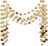 6 Pcs Glitter Champagne Gold Paper Circle Dots Garland, 52 Feet, Birthday Party Decorations, Bridal Shower, Christmas