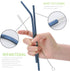 Portable Reusable Travel Utensils Set, Stainless Steel Cutlery with Case, Chopsticks and Straw for Camping