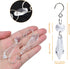 JMKTOOL 20pcs Clear Chandelier Icicle Crystals Prisms Hanging Crystal Bead Pendants Ornaments Replacements with Hooks