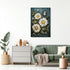 CXHOSTENT Farmhouse Flowers Canvas Wall Art, Daisy Flower Butterfly on Rustic Wood Background Painting