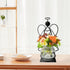 Bulb Angel Plant Terrarium with Metal Stand, Air Planter Glass Vase Metal for Hydroponics Home Garden Office