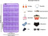 Closet 30 Hanging Baby Shoes Organizer Baby Headband Holder Organizer for Baby Bow Socks Underwear with Clear Pockets