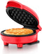 Holstein Housewares Red Personal Non-Stick Waffle Maker - 4-inch Waffles in Minutes