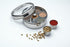 KitchenCraft World of Flavours Indian Spice Box, Stainless Steel, 7 Spice Pots + Large Spice + Cover, 17 x 7 cm