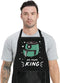 BWWKTOP Adjustable Air Fryer Oven Apron with Pockets, Gifts for Air Fryer Lovers & Chefs, Air Fryer King