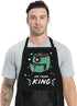 BWWKTOP Adjustable Air Fryer Oven Apron with Pockets, Gifts for Air Fryer Lovers & Chefs, Air Fryer King