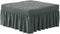 VIENLOVE 3D Bubble Lattice Rectangle Ottoman Slipcover Polyester Footstool Protector Covers with Skirt