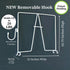 Evelots Wire Shelf Dividers, Extra Closet Organization and Storage, 10 Pack, Tall Shelf Separators, Easy to Clip