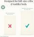1 Evolur Piece Cream Full Crib Solid Fitted Sheet, Fitted Crib Sheet for Standard Crib and Toddler Mattress, Soft