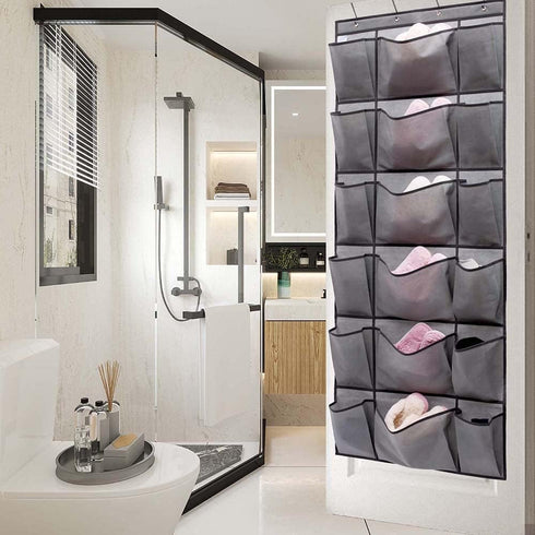 6 12 Over The Door Hanging Shoe Rack Organizer with Extra Large and Large Fabric Pockets Shoe Holder for Home Storage