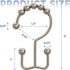 Titanker Shower Curtain Hooks Rings, Set of 12 Rust-Resistant Metal Double Glide Shower Hooks for Bathroom