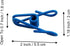 30 Pcs Chip Clips, 2 Inch, 10 Different Random Colors, PVC Coating High Elasticity Strength