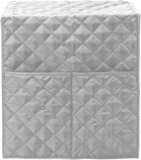 Espresso Machine Quilted Protective Cover, Washable Dust Cover for Kitchen Appliances, Grey Coffee Machine Cover