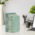5.5 4.5 7.5 Inch Guichifun Decorative Books Living Room Dcor - Resin Sage Green Faux Books Fake Modern Home Decoration