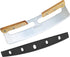 ALLTOP Pizza Cutter Rocker, Large Stainless Steel Blade Knife with Double Wooden Handle & Plastic Cover, Essential