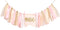 Highchair Banner 1st Birthday - Pink Happy Birthday Banner Party Decorations for