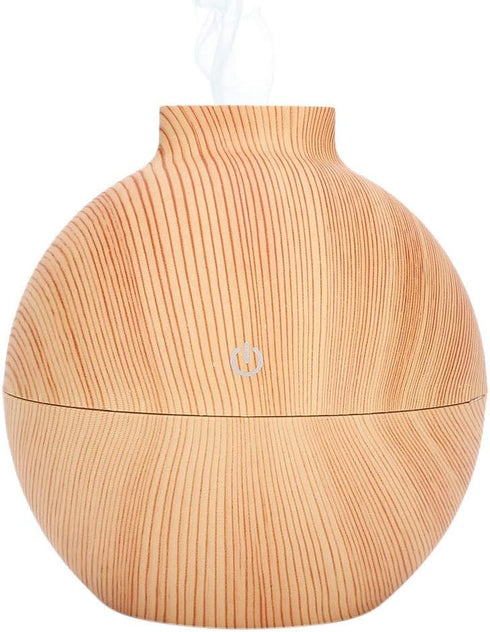 Mini Humidifiers, 130ml USB LED Aroma Essential Oil Diffuser for Room Bedroom Office (Light)