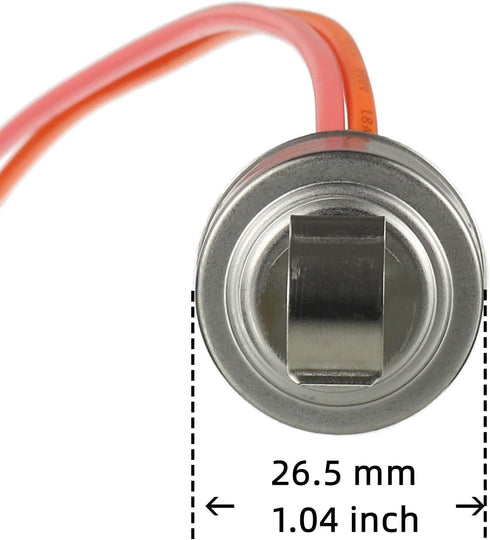 BOJACK Refrigerator Bimetal Defrost Thermostat Replacement Part - Replaces WP4387503, 343917, 61002113, PS11742474,