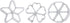 Rosette Iron Set with Handle, 4 Shapes Cake Printing Pastry Waffle Molds, Cookie Pastry Mold for Biscuit Lovers