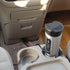 RoadPro RP0719 12-Volt Premium Heated Travel Mug, 15oz, Silver and Black