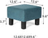 13" Homebeez Small Footstool Leathaire Fabric Ottoman Footrest Modern Home Living Room Bedroom Square Stool with Padded