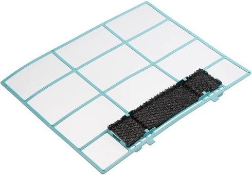 PATIKIL Air Conditioner Air Filter 13.58" x 10.83", Plastic Replacement Screen with Foam for HVAC, Blue Black