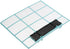 PATIKIL Air Conditioner Air Filter 13.58" x 10.83", Plastic Replacement Screen with Foam for HVAC, Blue Black