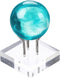 Hipiwe Acrylic Display Stand, Medium Three Metal Peg Easel for Fossils, Crystals, and Geodes in Silver