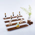 PACKGILO 1 Pack 4 16*10.6*6.3 inches Large Tier Acrylic Display Stand for Figures Wooden Risers Display Case for Craft