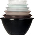 Youngever 6 Pack Large Plastic Mixing and Serving Bowls Set, Nesting Bowls - 120OZ, 80OZ, 50OZ, 32OZ, 22OZ, 12OZ (Urban