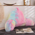 Aimuan Reading Pillow Bed Rest Pillow with Arms Rabbit Fur Cushion for Adults Teens Incline Rest Sitting up & Sleeping