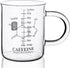 Caffeine Beaker Mug, 16 oz Chemistry Coffee Mug, Borosilicate Glass Measuring Graduated Beaker (450ml)