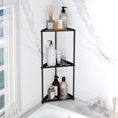 Standing Shower Caddy Corner, 3 Tier Stainless Steel Shower Organizer Stand, Rustproof