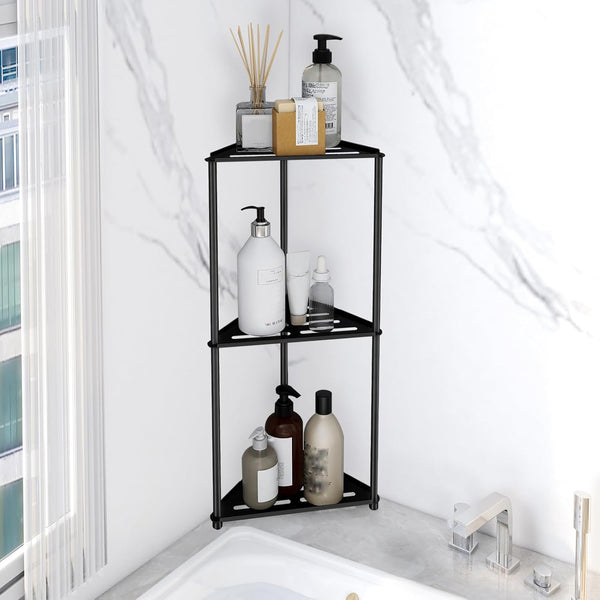 Standing Shower Caddy Corner, 3 Tier Stainless Steel Shower Organizer Stand, Rustproof