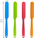 4 Pcs Silicone Spatula Set Heat Resistant Cake Cream Butter Spatulas Mixing Batter Scraper Non-Stick Flexible Baking Cooking Tool by zYoung